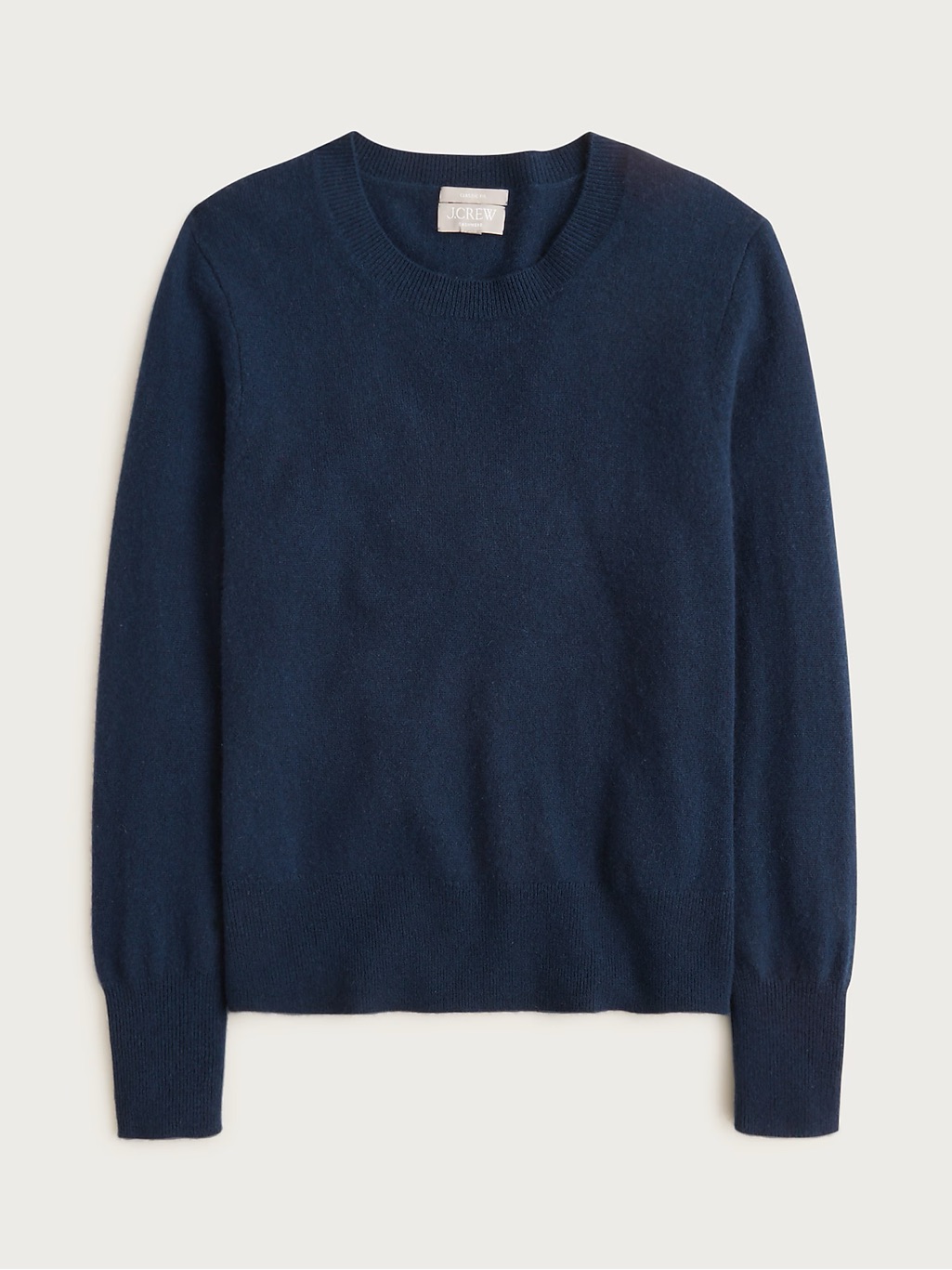 Nwt Jcrew Cashmere Classic-Fit Crewneck Sweater Xs Navy